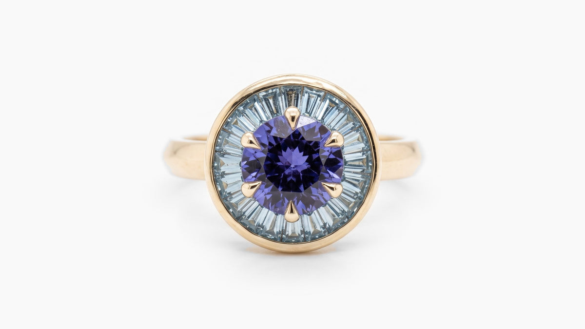 1.96ct Tanzanite & Topaz Ring — SKU 9848