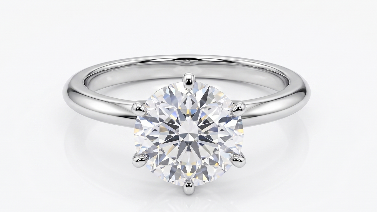 2.54ct Lab Diamond Solitaire Ring