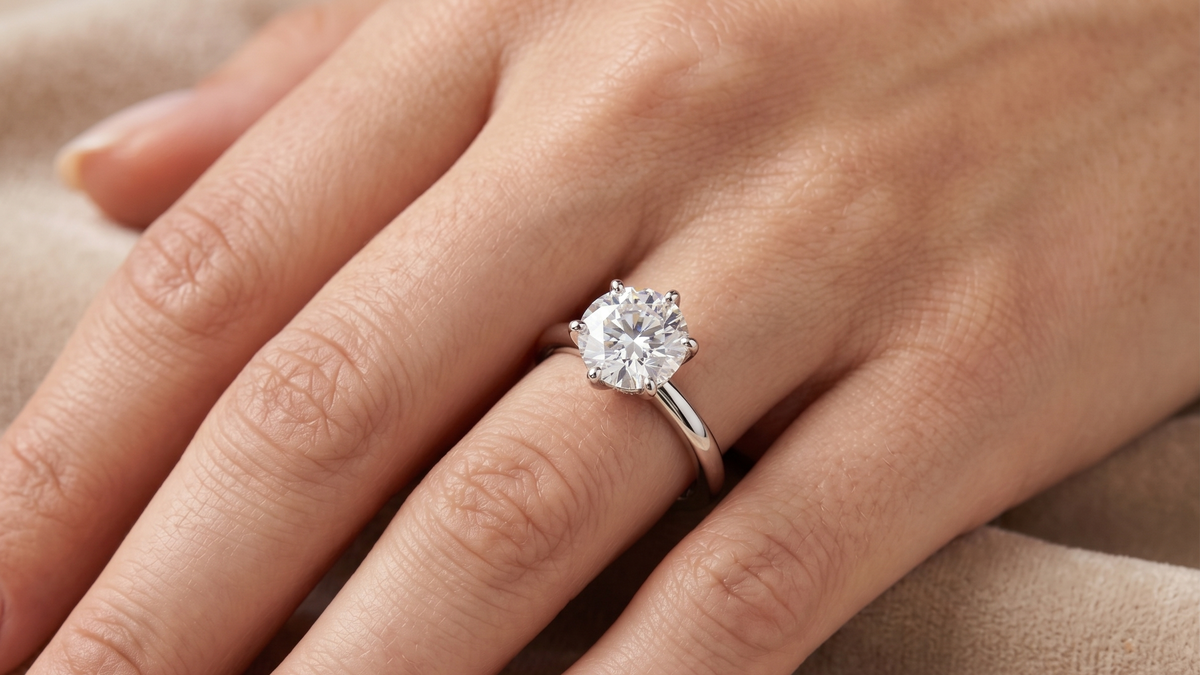 2.54ct Lab Diamond Solitaire Ring