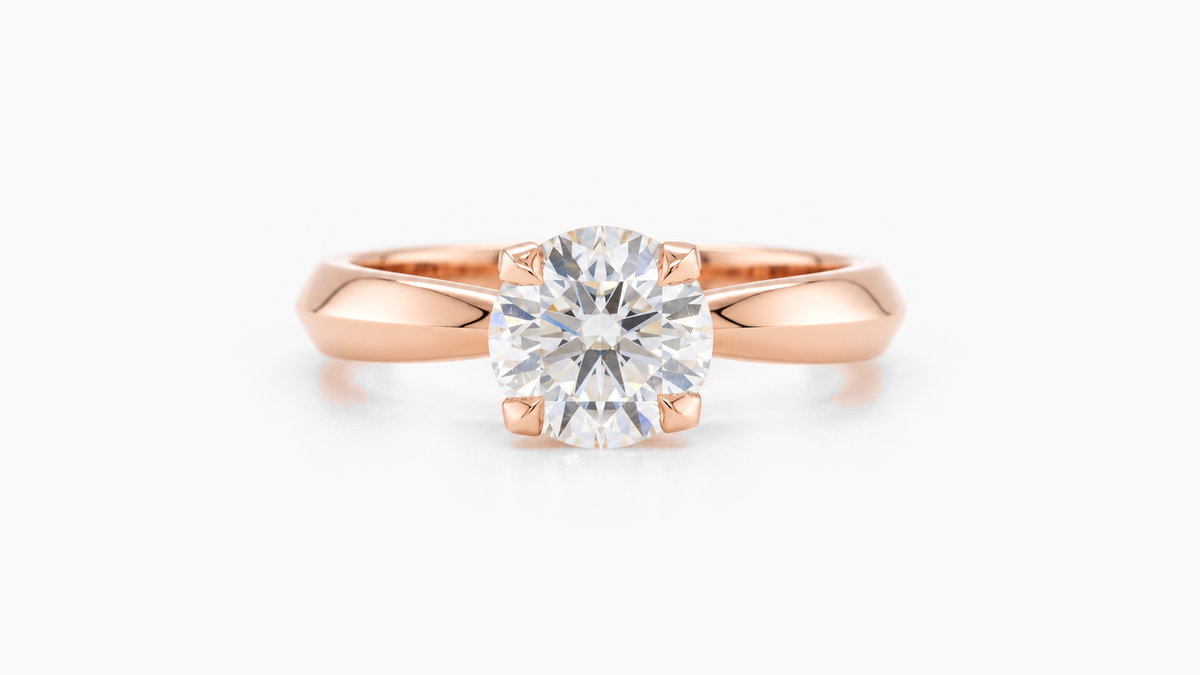 Made-to-order lab-grown diamond ring in Rose Gold