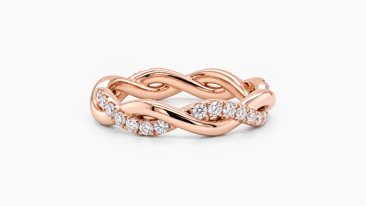 Made-to-order lab-grown diamond ring in Rose Gold