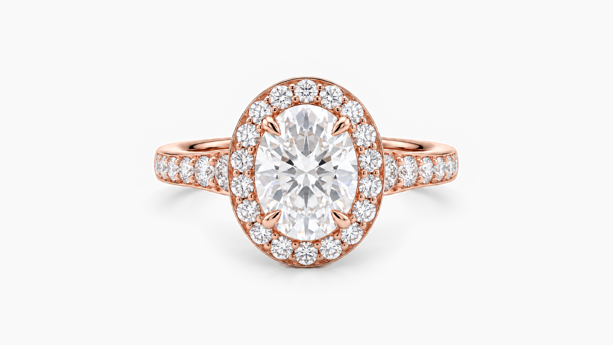 Made-to-order lab-grown diamond ring in Rose Gold