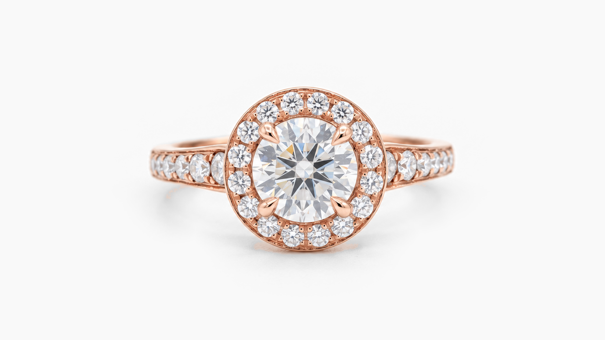 Made-to-order lab-grown diamond ring in Rose Gold