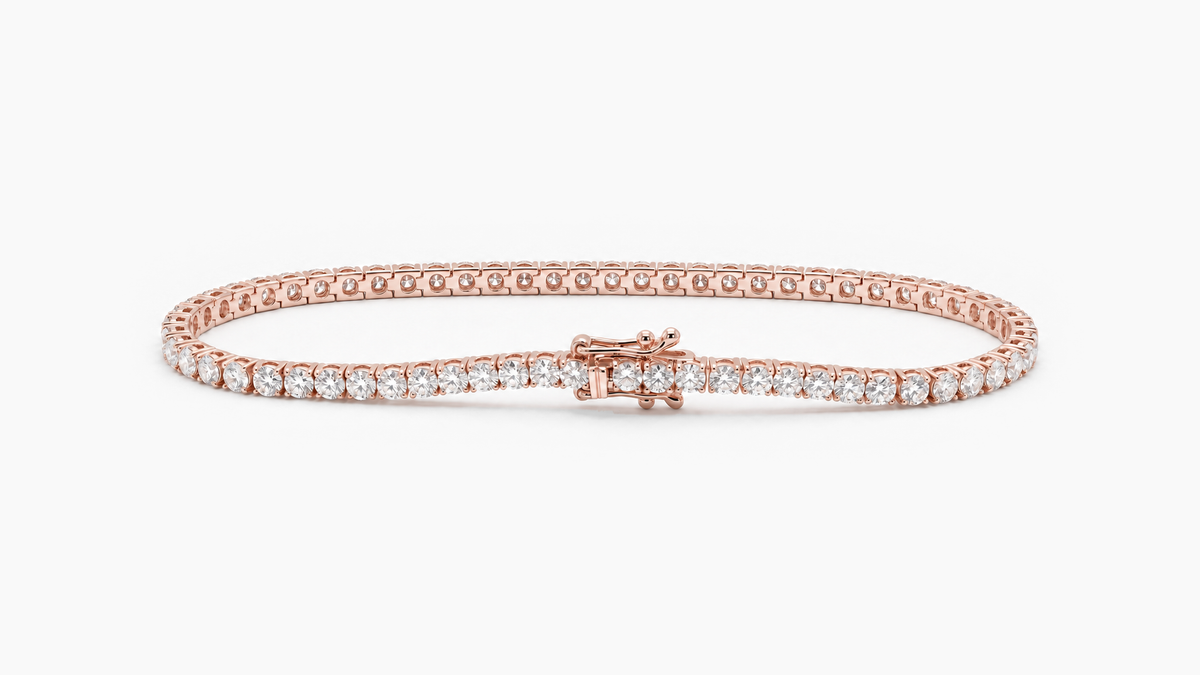 2.5mm Diamond Tennis Bracelet in Rose Gold