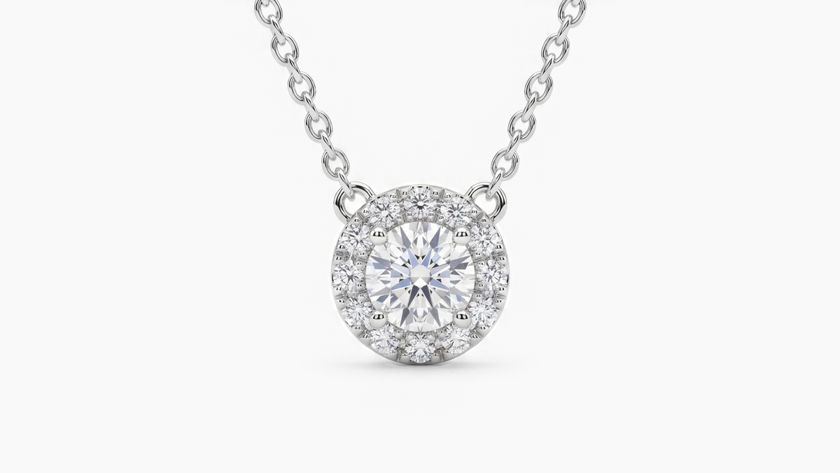 Diamond Halo Pendant