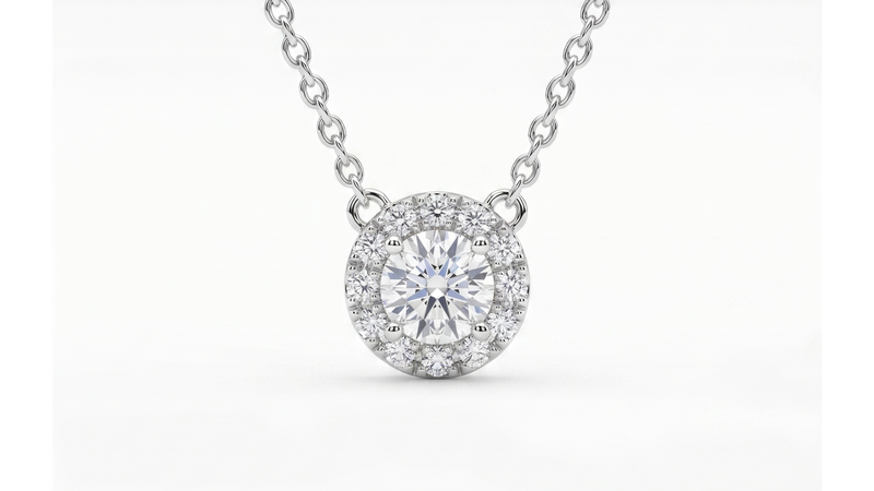 0.25ct Diamond Halo Pendant