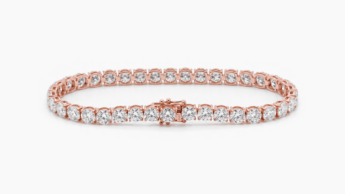 5mm Diamond Tennis Bracelet in Rose Gold