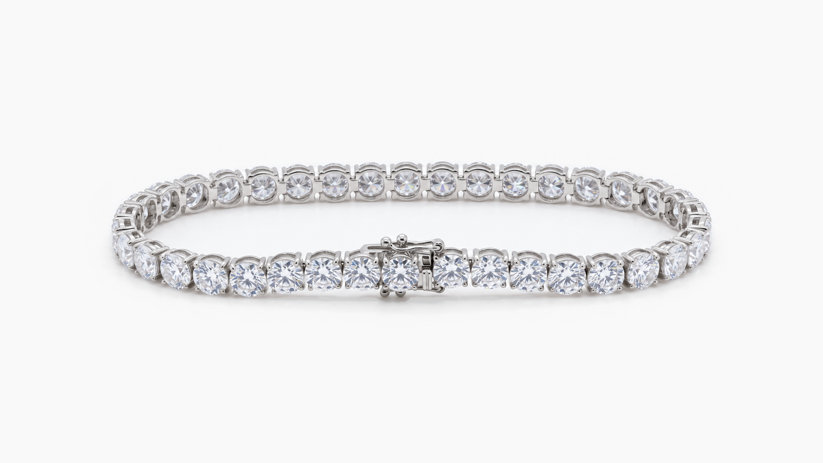 5mm Diamond Tennis Bracelet in White Gold