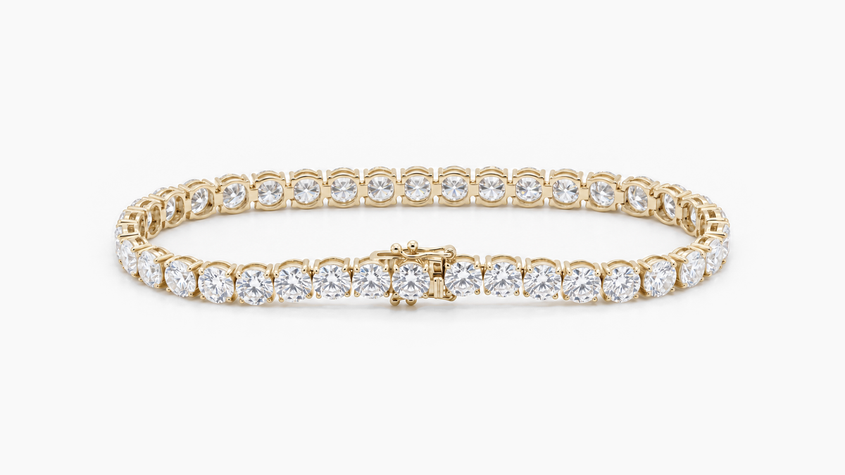 5mm Diamond Tennis Bracelet in Yellow Gold