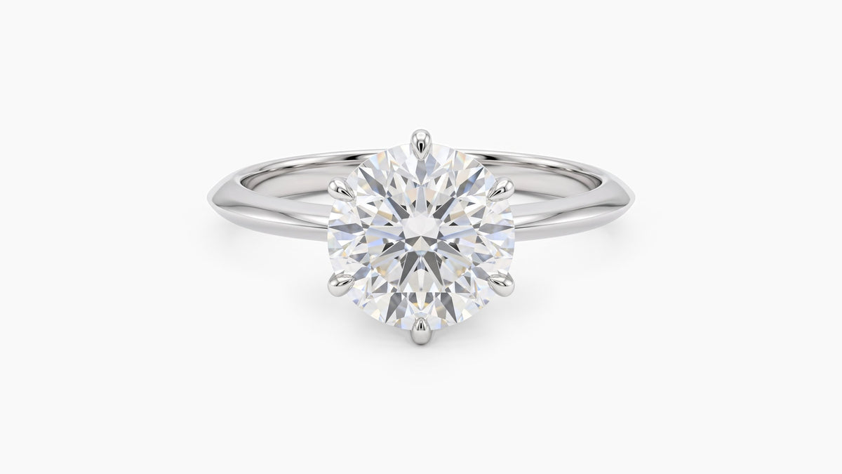 Lab Diamond Solitaire Ring