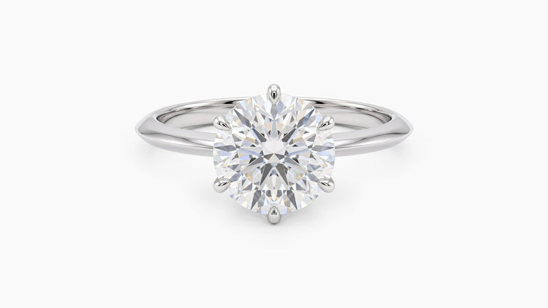 Lab Diamond Solitaire Ring