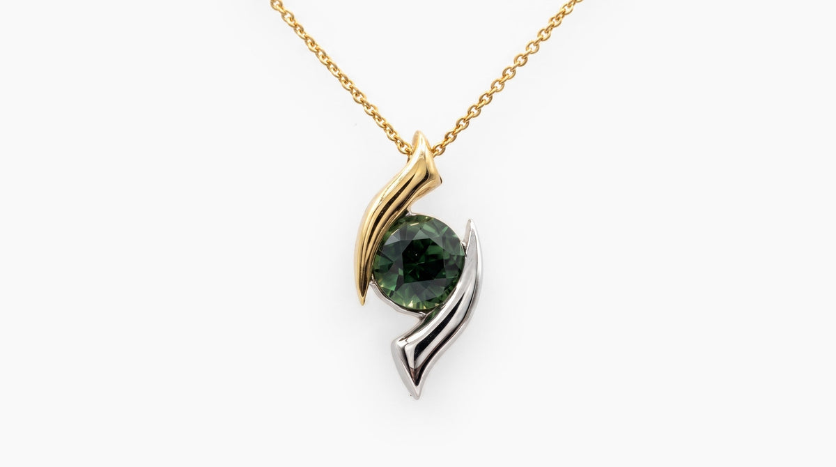 Green Sapphire Pendant