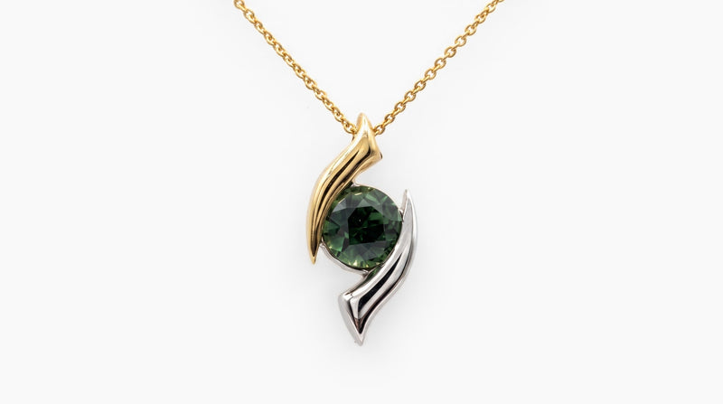Green Sapphire Pendant