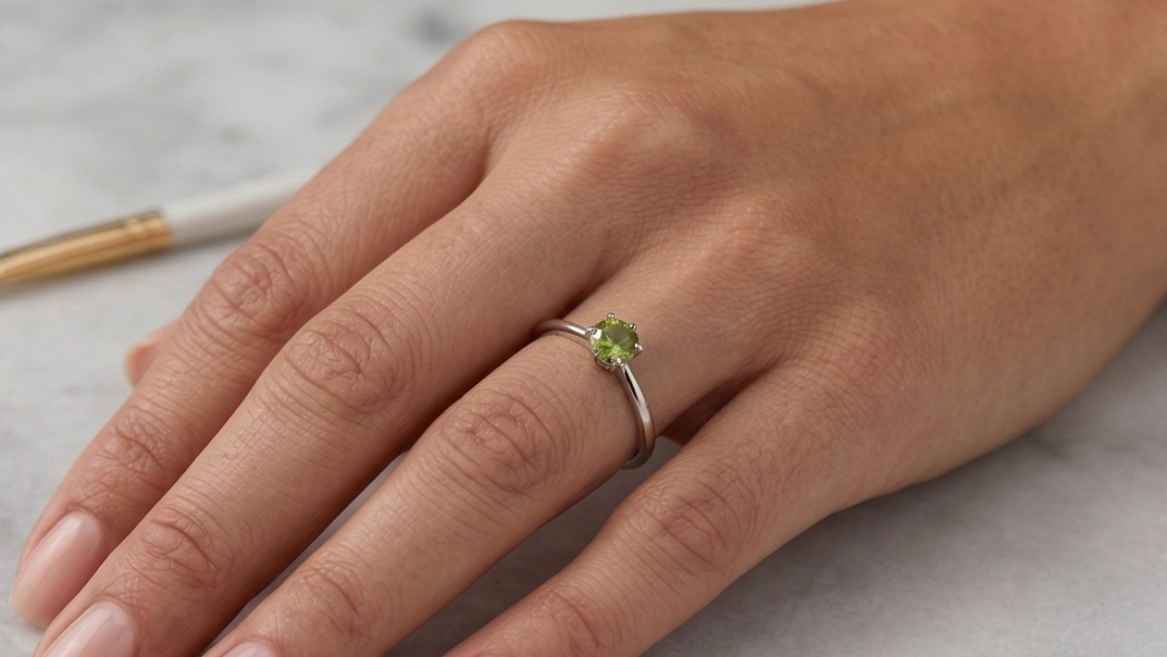 Green Sapphire Ring