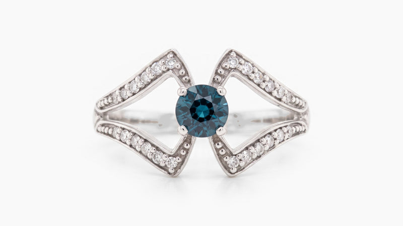 Sapphire & Diamond Ring