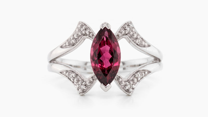 Tourmaline & Diamond Ring