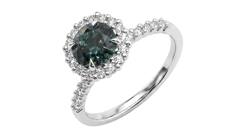 1.09ct Parti Sapphire & Diamond Ring