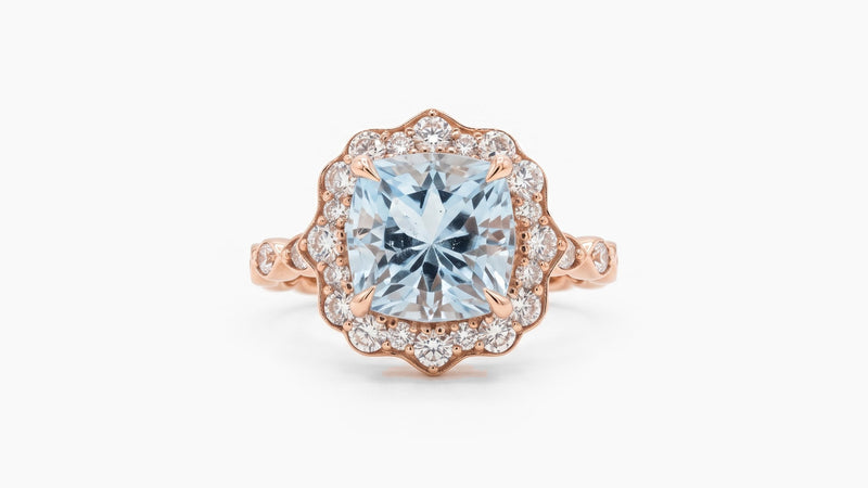 Topaz & Diamond Ring