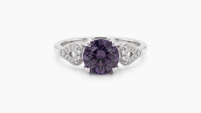 Spinel & Diamond Ring