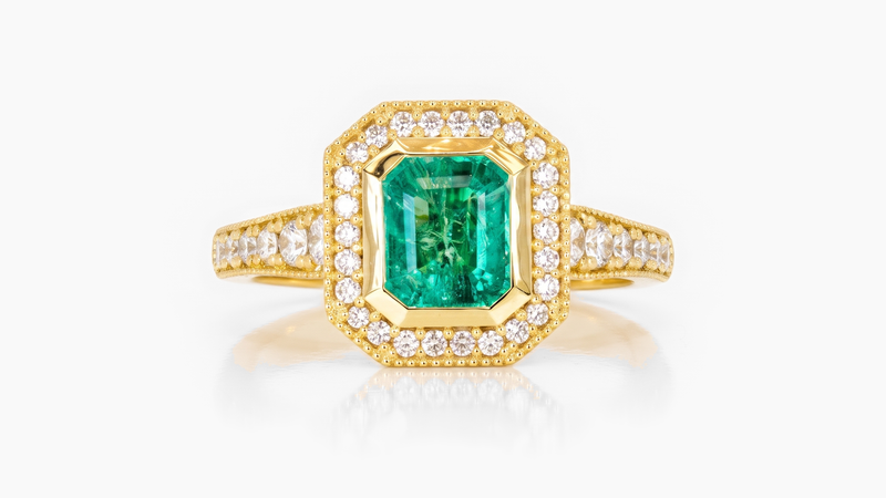 Emerald & Diamond Ring