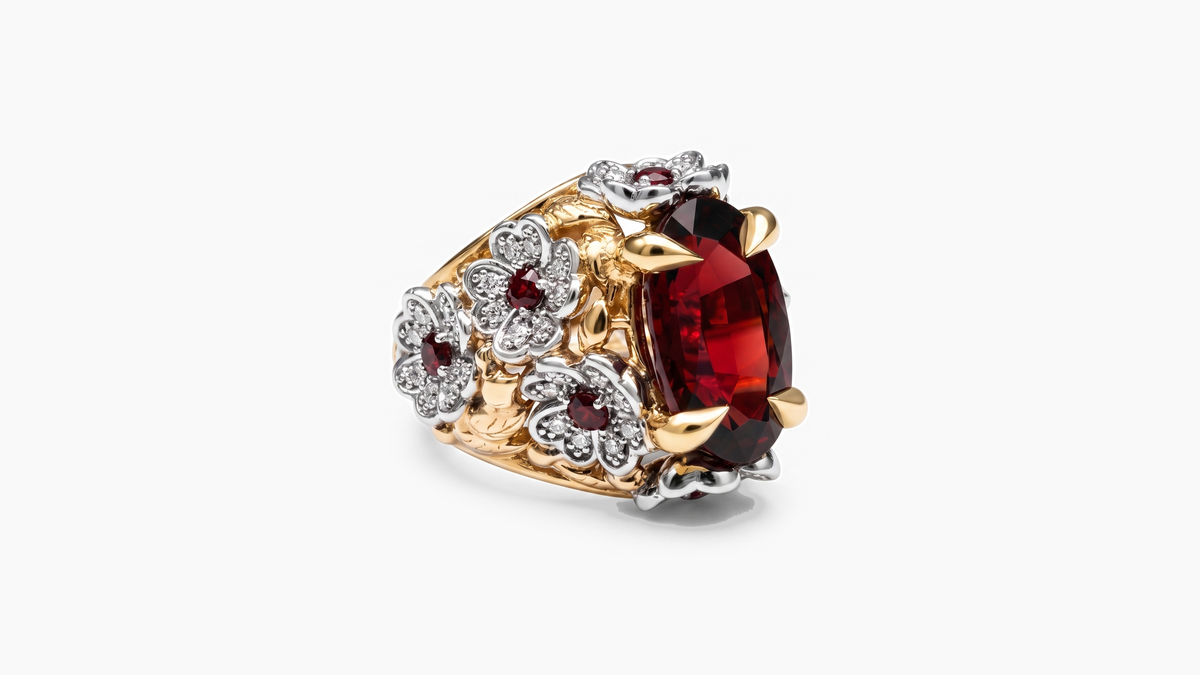 Red Garnet Ring
