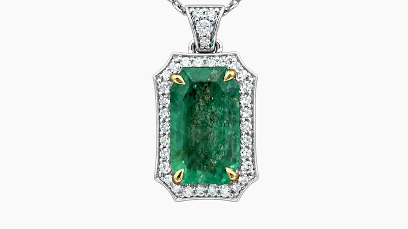 Emerald & Diamond Pendant