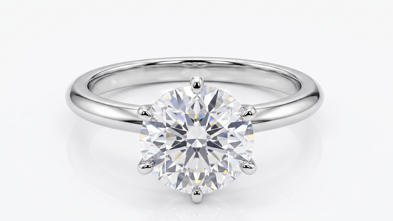 2.54ct Lab Diamond Solitaire Ring
