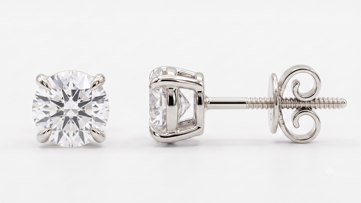 2.14ct Lab Diamond Earrings