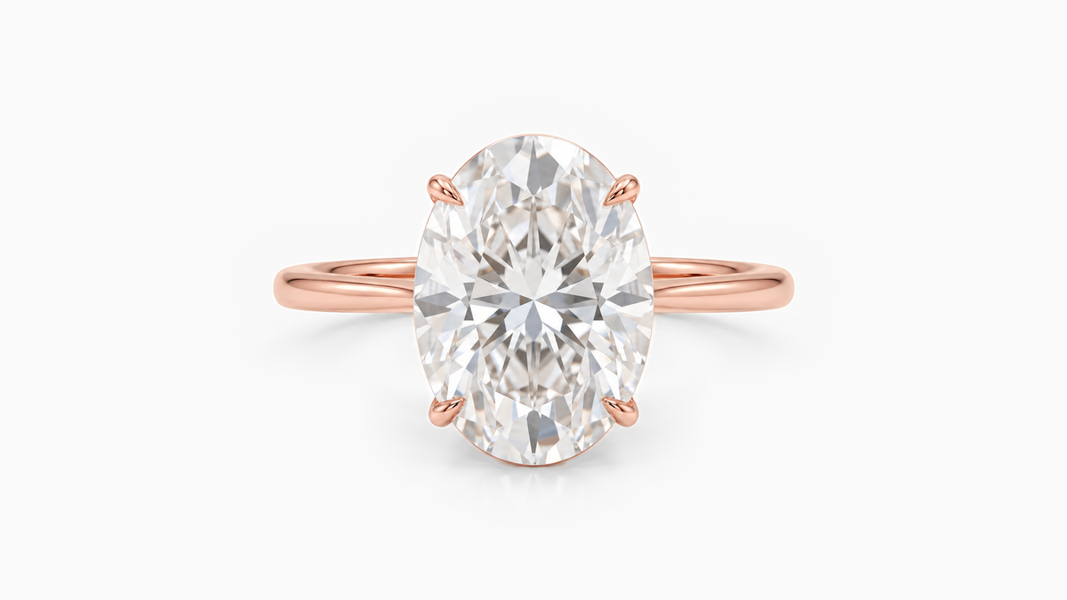 Made-to-order lab-grown diamond ring in Rose Gold