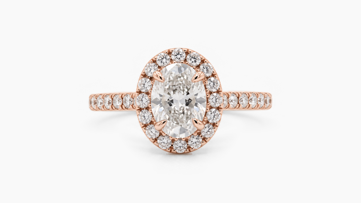 Made-to-order lab-grown diamond ring in Rose Gold