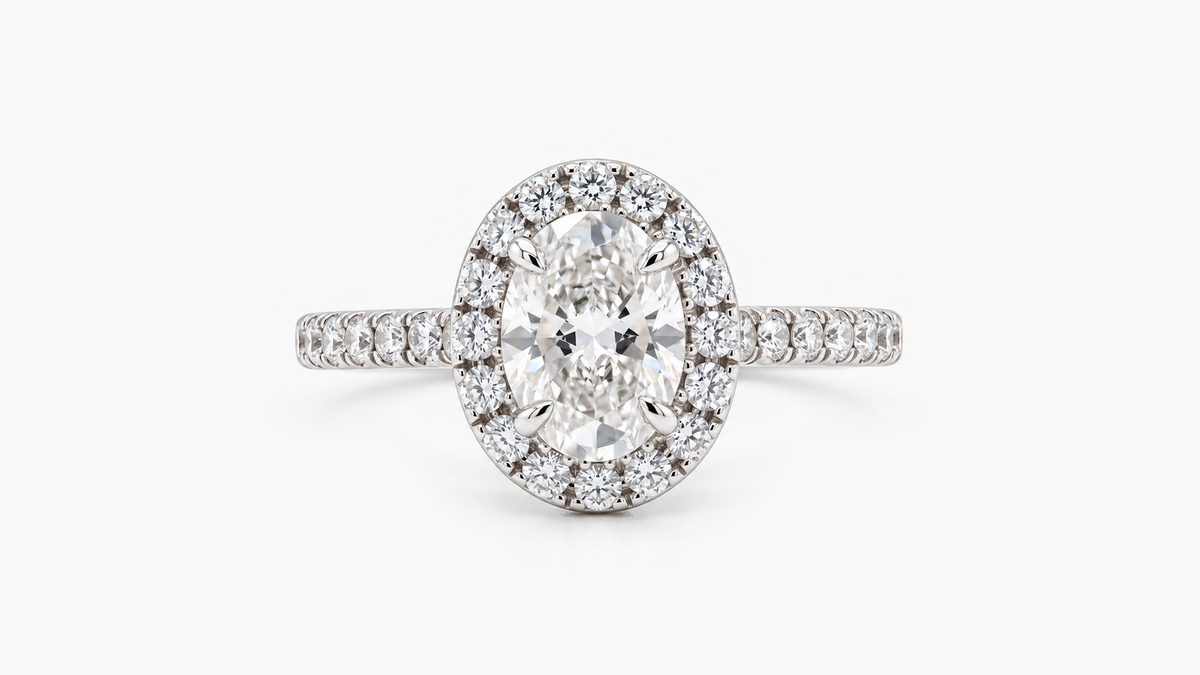 Made-to-order lab-grown diamond ring in White Gold