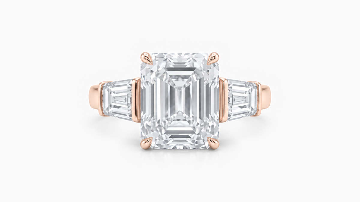Made-to-order lab-grown diamond ring in Rose Gold