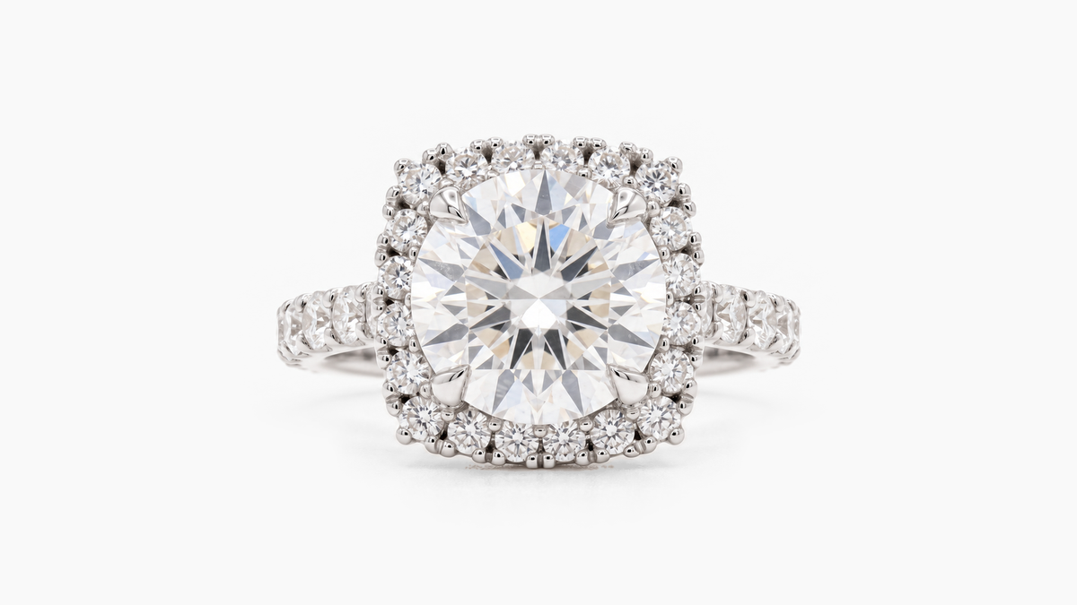 Made-to-order lab-grown diamond ring in White Gold