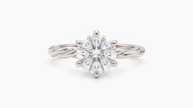 3.00ct Lab Diamond Rope Ring