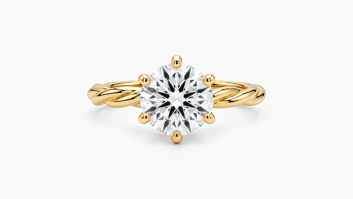 Made-to-order lab-grown diamond ring in Yellow Gold