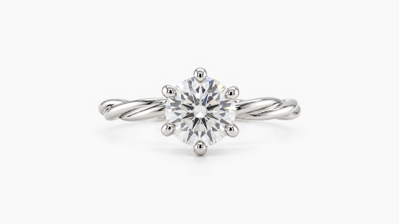 1.00ct Lab Diamond Rope Ring
