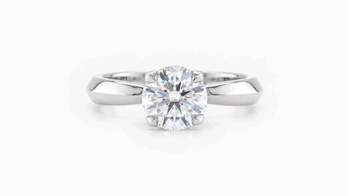 Made-to-order lab-grown diamond ring in White Gold