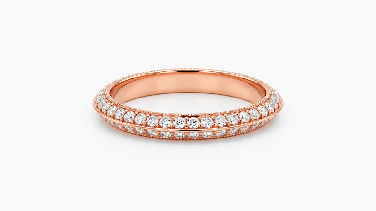 Made-to-order lab-grown diamond ring in Rose Gold