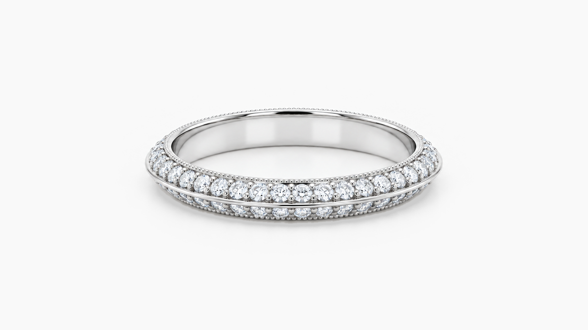 Made-to-order lab-grown diamond ring in White Gold