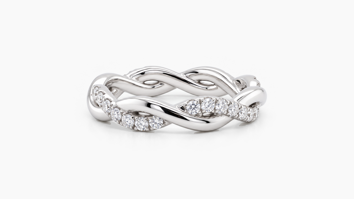 Made-to-order lab-grown diamond ring in White Gold