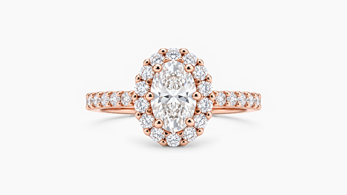 Made-to-order lab-grown diamond ring in Rose Gold