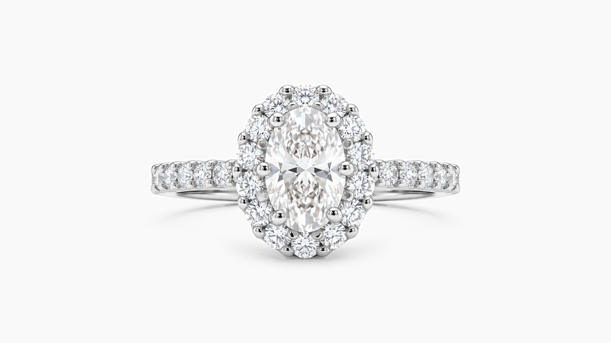 Made-to-order lab-grown diamond ring in White Gold