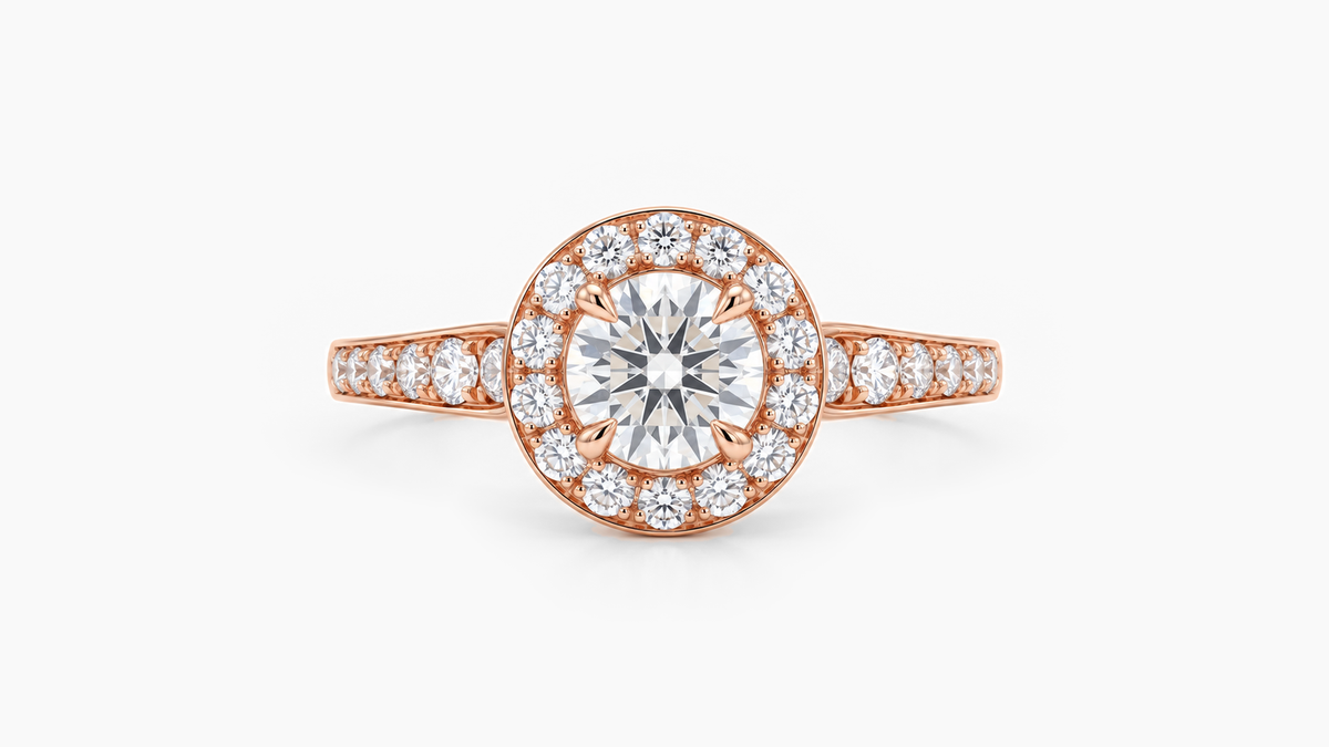 Made-to-order lab-grown diamond ring in Rose Gold