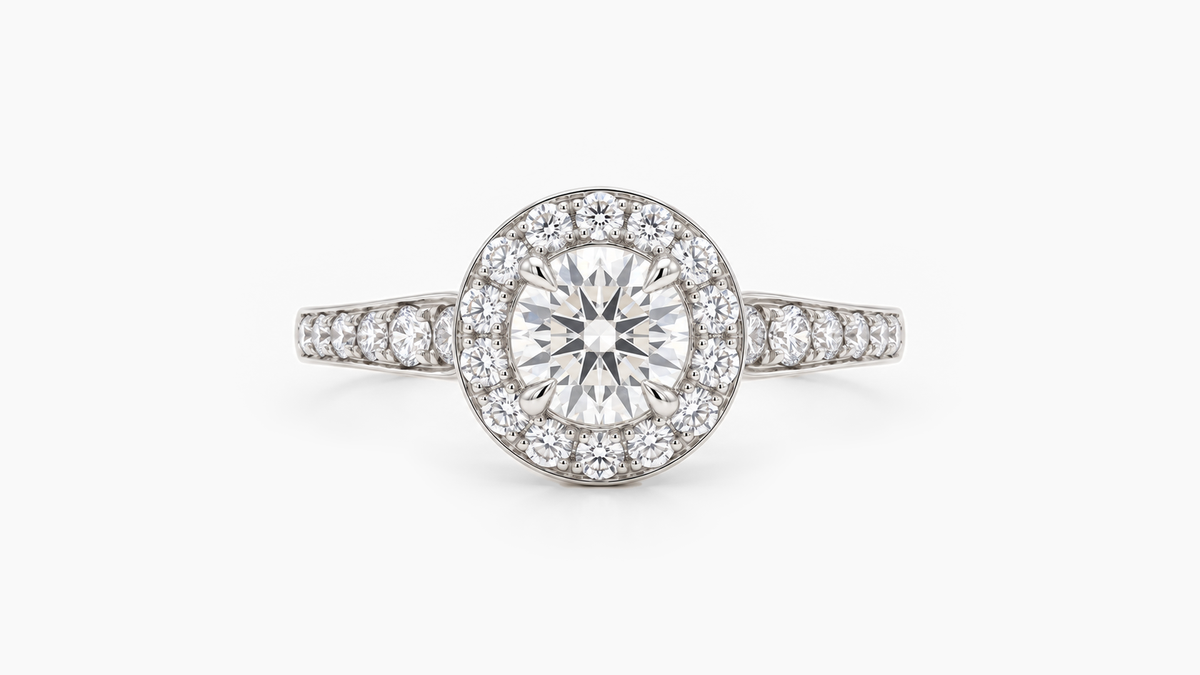 Made-to-order lab-grown diamond ring in White Gold
