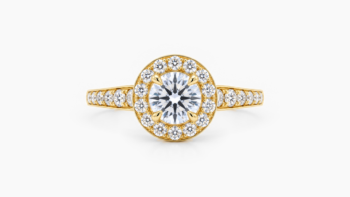 Made-to-order lab-grown diamond ring in Yellow Gold