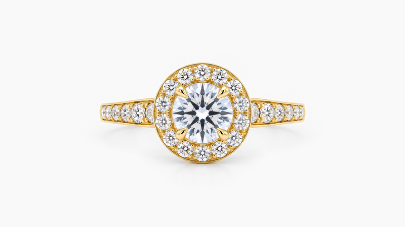 0.50ct Lab Diamond Halo Ring