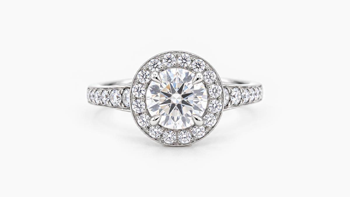 Made-to-order lab-grown diamond ring in White Gold
