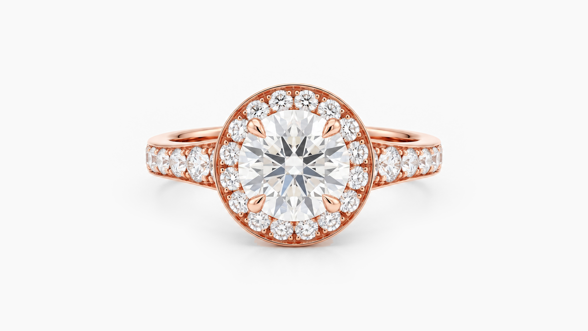 Made-to-order lab-grown diamond ring in Rose Gold