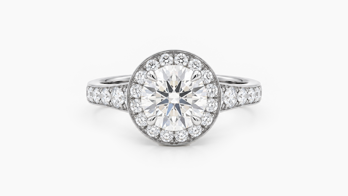 Made-to-order lab-grown diamond ring in White Gold