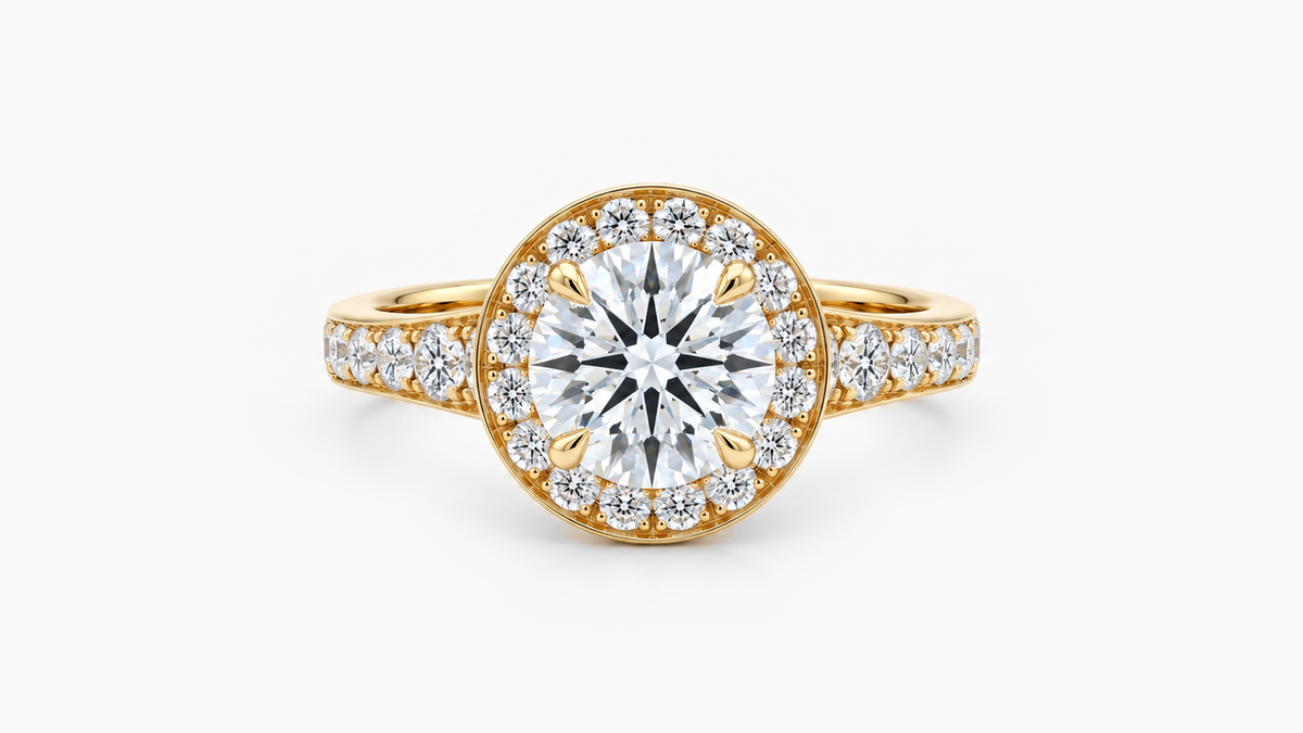 Made-to-order lab-grown diamond ring in Yellow Gold